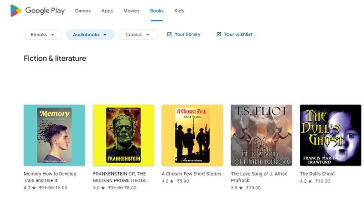 Google Play Books - Hidden Free Games